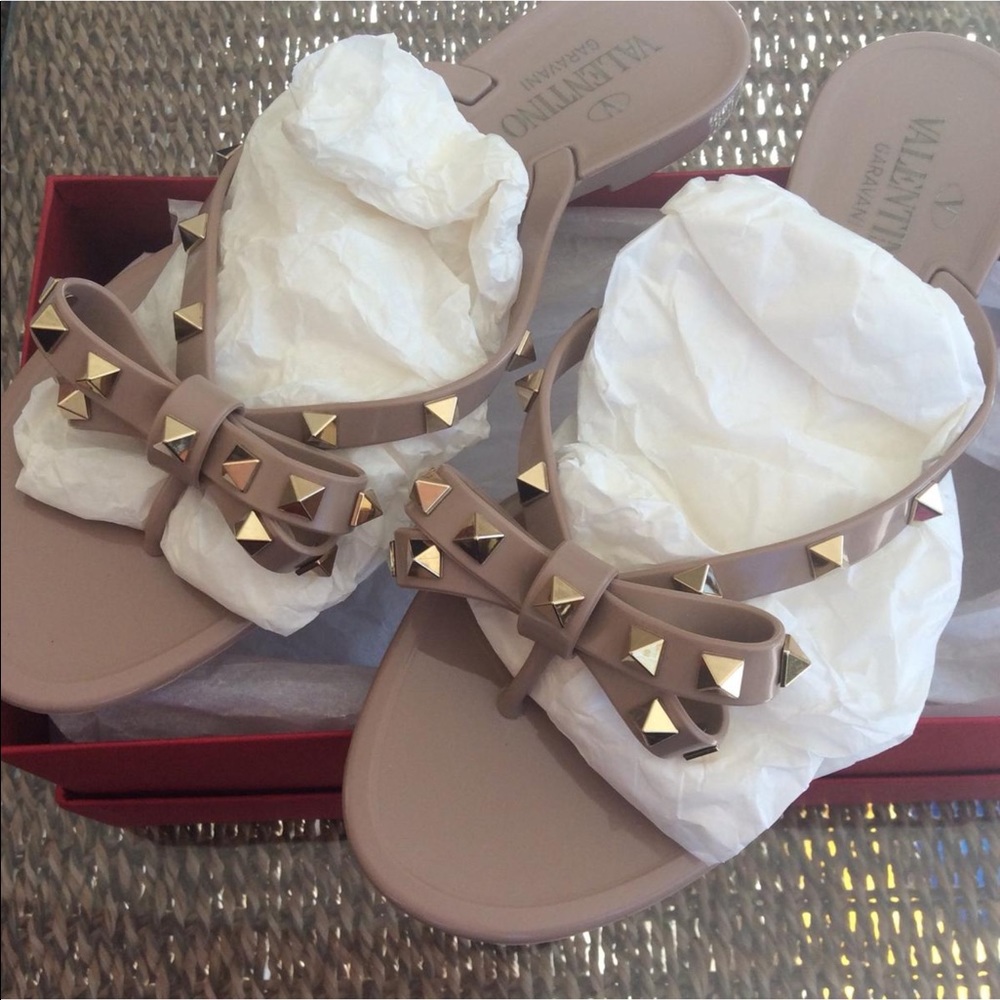 VALENTINO JELLY ROCK STUD SANDALS - Picture 6 of 8